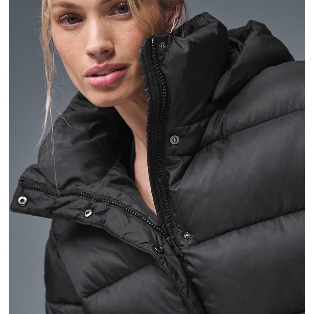 Alo Yoga Aspen Love Puffer Jacket Black XS - Picture 5 of 8